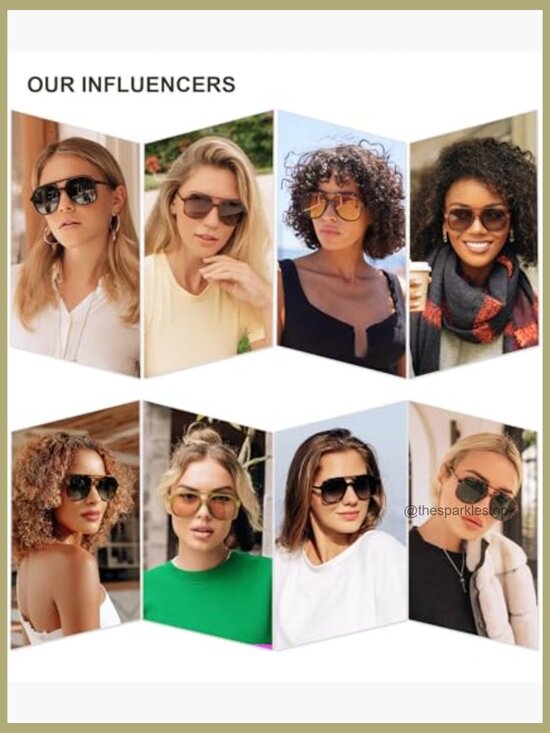 Retro Polarized Aviator Sunglasses with Polycarbonate Frame main image 6